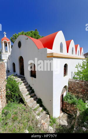 Fin du 18ème.siècle datée du 2008 PUB.restauré de l'église Agios Merkourios-Saint Mercourios dans tunderground au SW.du port principal du centre-ville Banque D'Images