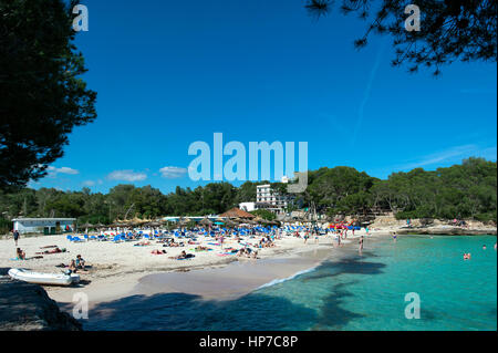 Cala Mondrago, Majorque, Baleares, Espagne Banque D'Images