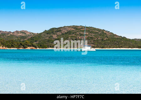 Avis de rondinara Plage en Corse en France Banque D'Images