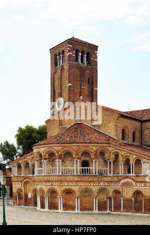 Église Santa Maria e Donata sur l'île de Murano dans la lagune de Venise en Italie. Banque D'Images