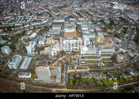 L'Hôpital universitaire d'Essen, l'hôpital, les travaux de reconstruction à la clinique, Essen, Ruhr, Rhénanie du Nord-Westphalie, Allemagne Banque D'Images