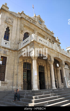 Gare Hedjaz à Damas, Damas, Syrie - 09 mai, 2010 : Gare Hedjaz à Damas, le point de départ du chemin de fer Banque D'Images