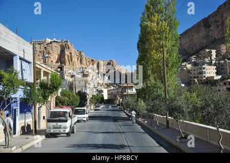 Un avant la guerre Maaloula Maaloula, Syrie - 09 mai, 2010 : immeubles de Takla monastère près de Damas, Syrie Banque D'Images