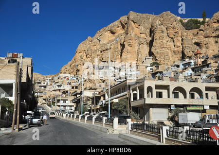 Un avant la guerre Maaloula Maaloula, Syrie - 09 mai, 2010 : immeubles de Takla monastère près de Damas, Syrie Banque D'Images