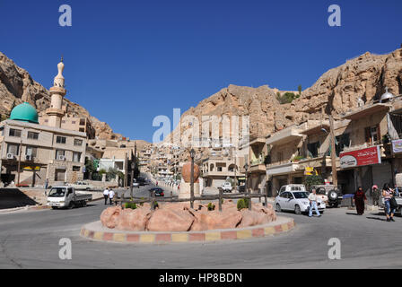 Un avant la guerre Maaloula Maaloula, Syrie - 09 mai, 2010 : immeubles de Takla monastère près de Damas, Syrie Banque D'Images