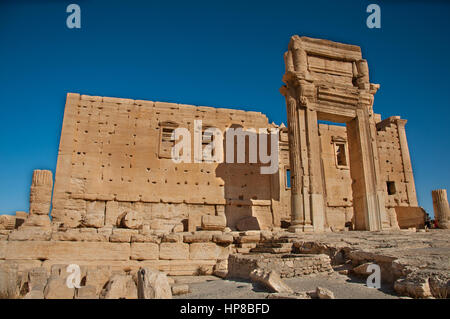 Temple fortifié de Bel/Baal Shamin à Palmyra, Syrie Banque D'Images