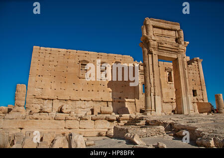 Temple fortifié de Bel/Baal Shamin à Palmyra, Syrie Banque D'Images