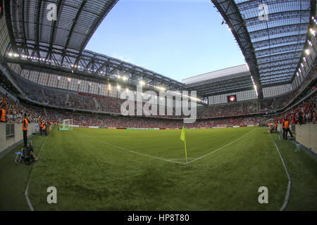 19 février 2017 - Curitiba, ParanÃ, Brasil - BRÉSIL - Football - l'ATLETICO PR - CORITIBA - Demander à des problèmes d'accréditation, la Fédération des Scoccer Brésil (FPF) opposées à la transmission de la correspondance entre l'Atlético-PR et le Coritiba valide pour le Campeonato Paranaense dans l'Arena da Baixada à Curitiba. Clubs de manière indépendante et exclusivement en ligne diffusera via YouTube. Le match n'a pas eu lieu ce dimanche (19). Foto Geraldo Bubniak : Crédit photo : Geraldo Bubniak/ZUMA/Alamy Fil Live News Banque D'Images