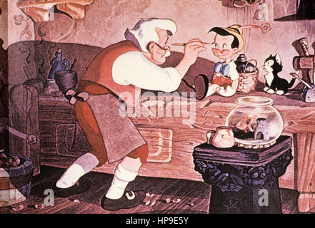 Pinocchio,walt disney,1940 Banque D'Images