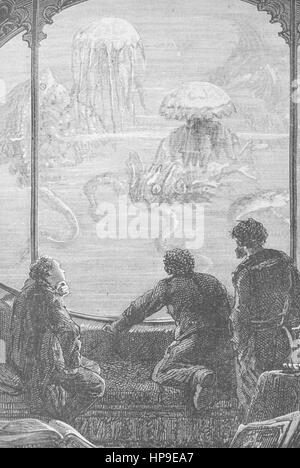 Vingt mille lieues sous les mers, Jules Verne Banque D'Images