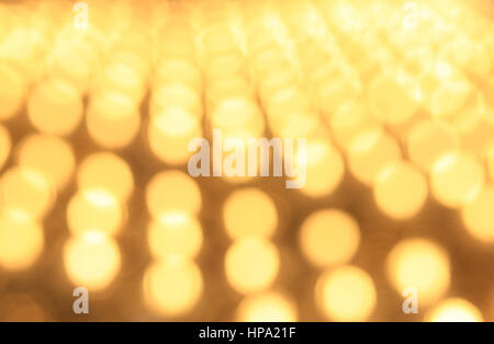 Blured jaune arrière-plan. Blured jaune rond. Célébration lumineuse en toile de fond. Banque D'Images