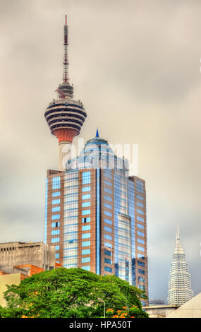 Une architecture moderne à la tour de télévision à Kuala Lumpur, Malaisie Banque D'Images