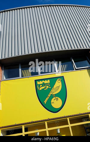 Norwich City Football club, Carrow Road, Norwich, Norfolk, Angleterre Banque D'Images