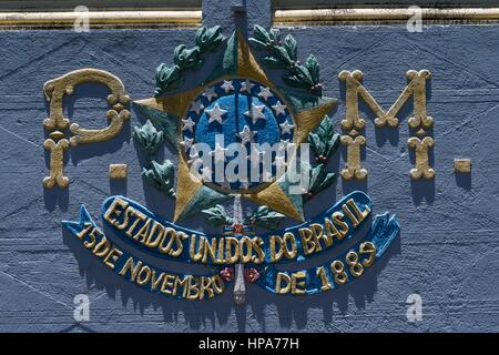 Date de fondation de l'état du Brésil, de Camanducaia, Minas Gerais, Brésil, Amérique du Sud Banque D'Images