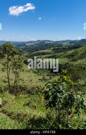 Landcape montagneux entre Monte Verde et de Camanducaia, Minas Gerais, Brésil, Amérique du Sud Banque D'Images