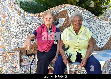 Fusterlandia, un art complexe est nommé d'après son créateur Jose Fuster a été créé en Jaimanitas, une région économiquement faible près de La Havane Cuba Banque D'Images