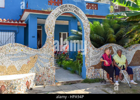 Fusterlandia, un art complexe est nommé d'après son créateur Jose Fuster a été créé en Jaimanitas, une région économiquement faible près de La Havane Cuba Banque D'Images