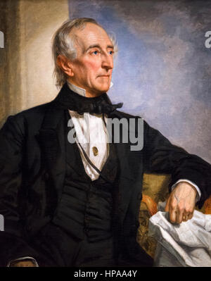 John Tyler (1790-1862) Portrait du 10e Président des Etats-Unis, par George Peter Alexander Healy, huile sur toile, 1859 Banque D'Images