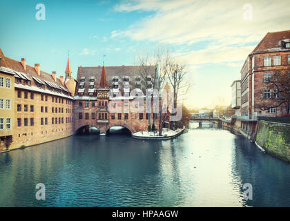 La ville médiévale de Nuremberg, Allemagne Banque D'Images