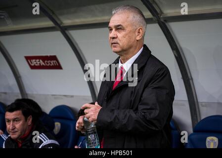 29 mars 2015 : Anghel Iordanescu l'entraîneur de l'Équipe nationale de la Roumanie au cours de la 15e ronde de qualification du Championnat d'Europe UEFA match entre l'Équipe nationale de football de la Roumanie (ROU) et l'Équipe nationale de football des îles Féroé (BOF) à 'Ilie Oana' Stadium, Ploiesti à Ploiesti, Roumanie ROU. Photo : Cronos/Catalin Soare Banque D'Images