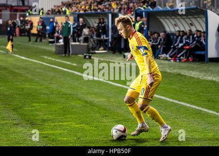 29 mars 2015 : Alexandru Maxim # 20 L'Équipe nationale de Roumanie en action au cours de la 15e ronde de qualification du Championnat d'Europe UEFA match entre l'Équipe nationale de football de la Roumanie (ROU) et l'Équipe nationale de football des îles Féroé (BOF) à 'Ilie Oana' Stadium, Ploiesti à Ploiesti, Roumanie ROU. Photo : Cronos/Catalin Soare Banque D'Images