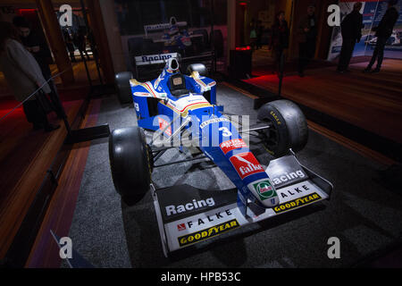 Champion de F1 voiture a par Canadian race driver Jacquese Villeneuve en 1997 Banque D'Images