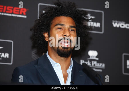 David Haye's Hayemaker Promotions signe un accord avec le géant de la promotion de la boxe Richard Schaefer à la forme Hayemaker Ringstar, une nouvelle société de promotion sur le point de changer le paysage de la promotion de la boxe. Avec : David Haye Où : London, Royaume-Uni Quand : 20 Jan 2017 : Crédit/WENN.com Dinendra Haria Banque D'Images