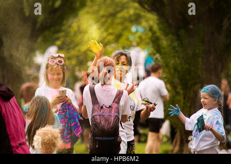 Stockholm, Suède - le 22 mai 2016. La Color Run Stockholm. Banque D'Images