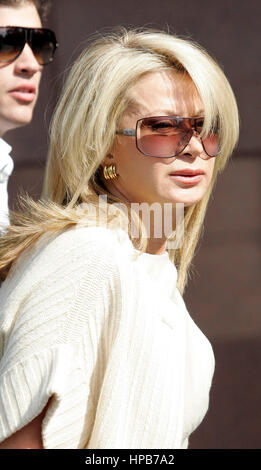 Jude vert, un témoin dans l'essai d'Anthony Pellicano, laisse Cour à Los Angeles, CA le mercredi 19 mars, 2008. Crédit photo : Francis Specker Banque D'Images