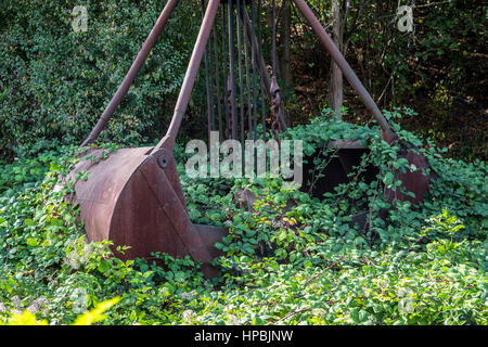 Old rusty scoop, couvert, Banque D'Images