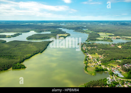 Kościerzyna, la Poméranie occidentale, Vistule, lacs, forêts, lacs, voiliers, Pomorskie, Pologne Banque D'Images