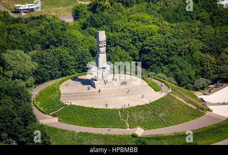 Westerplatte monument, Gdansk, Danzig, côte de la mer Baltique, Pomorskie, Pologne Banque D'Images