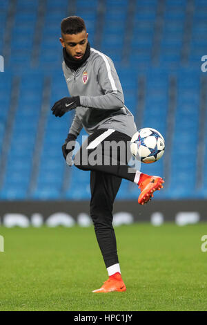 Manchester, UK. Feb 20, 2017. Jorge de Monaco au cours de la formation avant le match de la Ligue des Champions contre Manchester City au stade Etihad, le 20 février 2017 à Manchester, en Angleterre. Crédit : Daniel Chesterton/Alamy Live News Banque D'Images