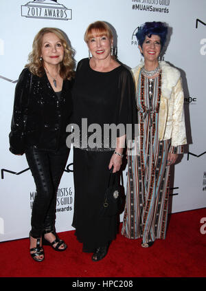 Los Angeles, CALIFORNIE, États-Unis. 19 février 2017. 19 février 2017 - Los Angeles, Californie - Mary Guerrero, Gail Ryan et Kimi Missina. 2017 Make-up Artist & Hair Stylists Guild (MUAHS) Awards organisés au Novo. Crédit photo : AdMedia crédit : AdMedia/Alamy Live News Banque D'Images