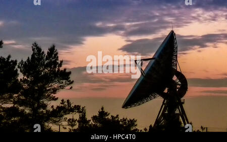 Goonhilly satellite Earth Station,Goonhilly Cornwall uk,Goonhilly satellite Earth Station est un grand site de radiocommunication situé sur Goonhilly Downs près de Helston sur la péninsule de Lizard dans Cornwall, espace Cornwall, arthur satellite Dish Banque D'Images