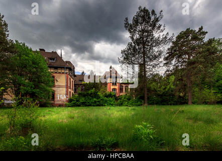 Les cliniques de Beelitz abandonnés près de Berlin. Banque D'Images