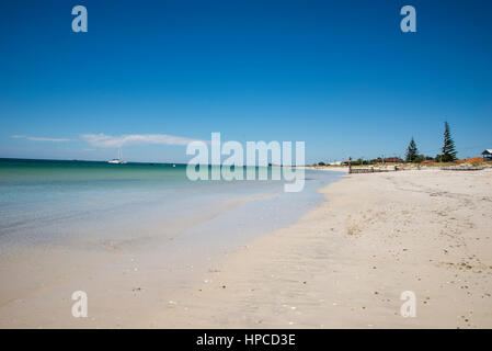 Busselton Geographe Bay et plage vue de West Busselton Banque D'Images