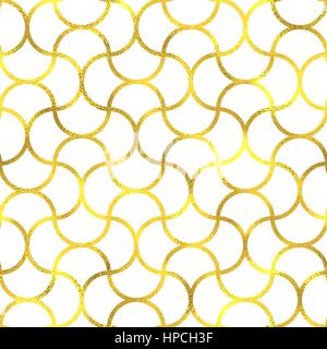 Vintage Gold foil transparente motif de fond japonais Illustration de Vecteur