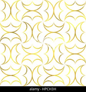 Vintage Gold foil transparente motif de fond japonais Illustration de Vecteur