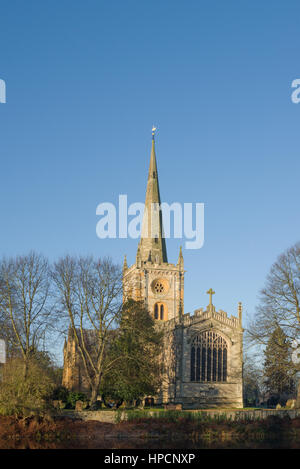 L'église Holy Trinity, Stratford-upon-Avon, Warwickshire, Angleterre, Royaume-Uni Banque D'Images