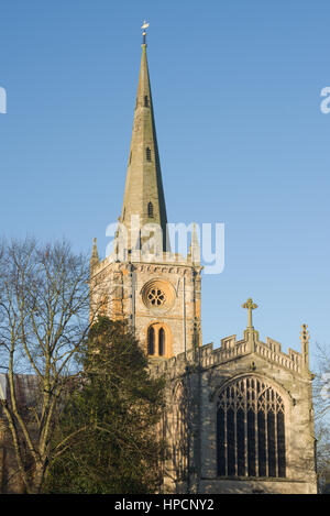 L'église Holy Trinity, Stratford-upon-Avon, Warwickshire, Angleterre, Royaume-Uni Banque D'Images