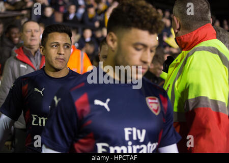 Sutton, Royaume-Uni. Feb 20, 2017. Battre Arsenal Sutton United 2-0 dans le cinquième tour de la FA Cup, avec Sutton United en direction de la cinquième ronde pour la première fois dans l'histoire des clubs. Crédit : Louise Wateridge/Pacific Press/Alamy Live News Banque D'Images