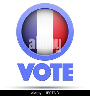 Symbole de l'élection 2017 du cercle en France. Illustration de Vecteur