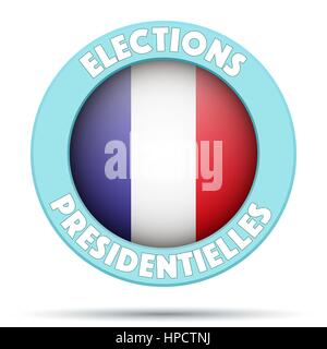 Symbole de l'élection 2017 du cercle en France. Illustration de Vecteur