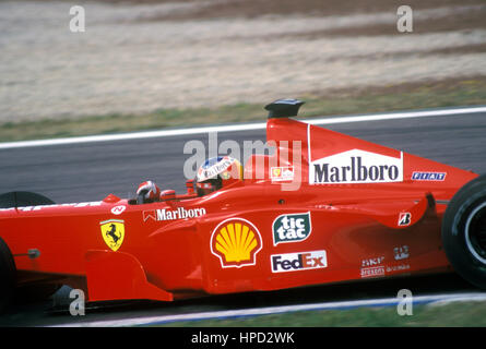 1999 L'Allemand Michael Schumacher Ferrari F399 GP Espagnol 3e Banque D'Images