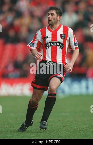 DAVID WHITE SHEFFIELD UNITED FC 11 février 1997 Banque D'Images