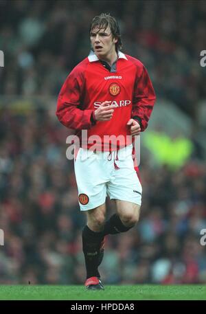 DAVID BECKHAM MANCHESTER UNITED FC 16 mars 1997 Banque D'Images