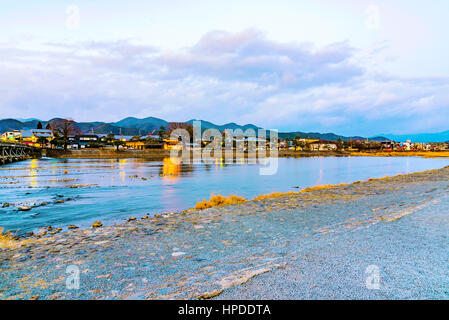 Paysage panoramique Arashiyama à Kyoto Banque D'Images