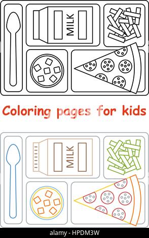 Pages à colorier pour les enfants Illustration de Vecteur