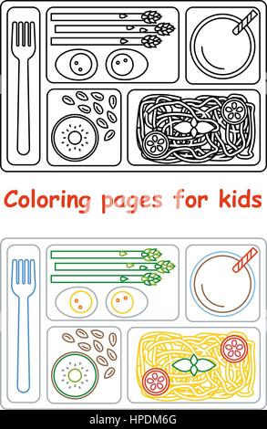 Pages à colorier pour les enfants Illustration de Vecteur